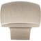 Jeffrey Alexander 1-3/16" Overall Length Satin Nickel Square Sonoma Cabinet Knob 431SN - alternate 2
